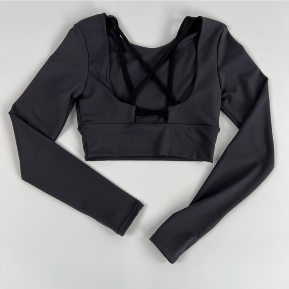 2pc Activewear Set - Purple Top / Black leggings - Picture 5 of 10